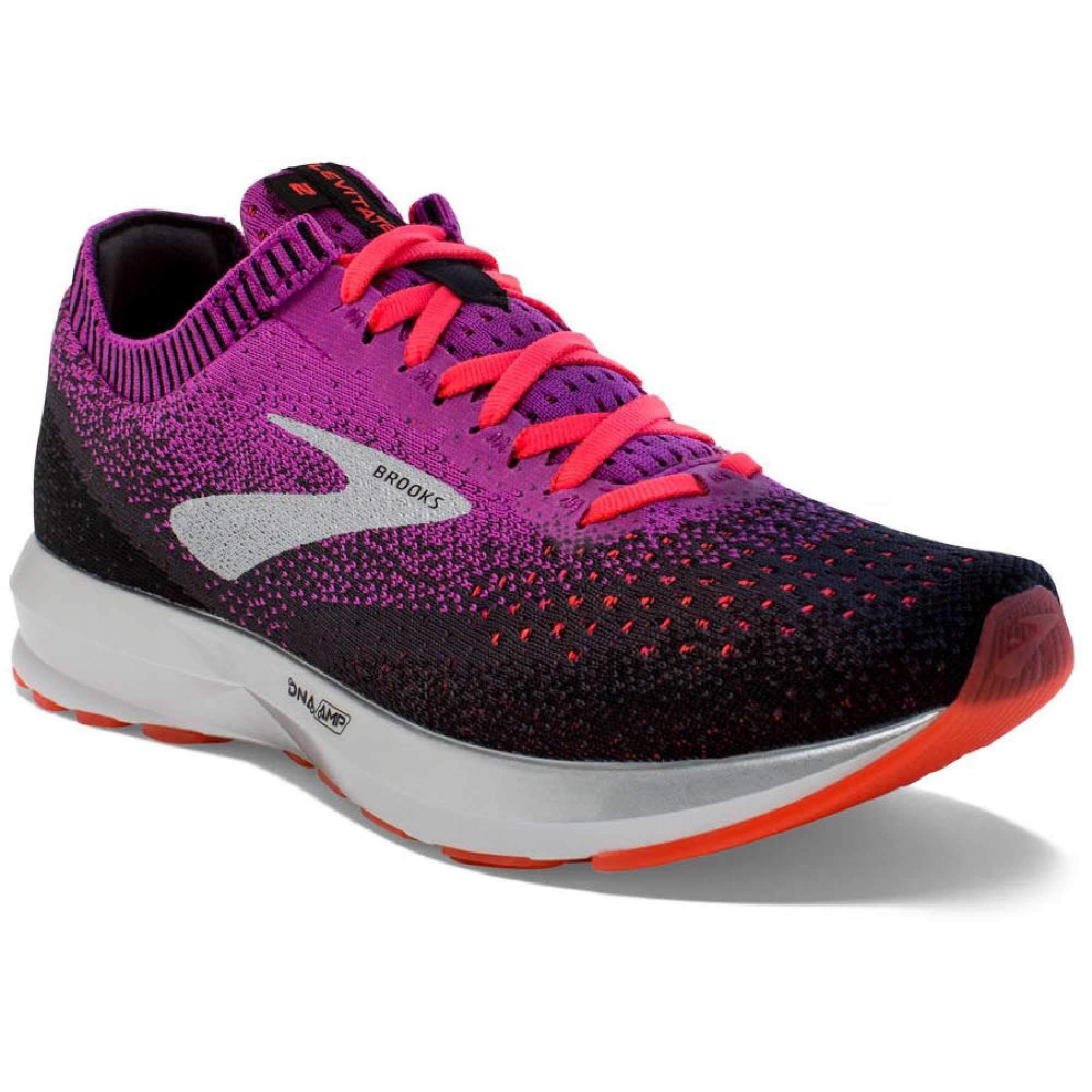 Brooks Levitate 2 W Laufschuhe purple fiery coral blk jetzt bei Berger kaufen